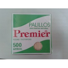 Mondadientes Premier 2x68mm Cajita 500 Palillos.Caja De 144 Ò 72 Cajitas 